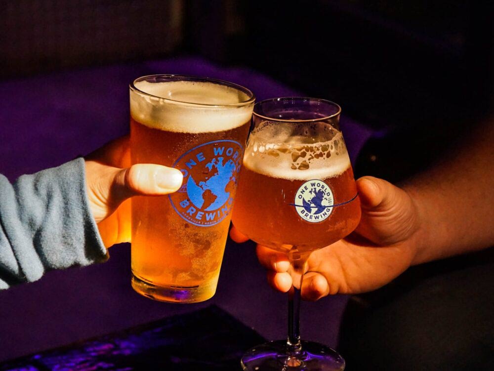 One World Brewing in Asheville, North Carolina, focuses on brewing environmentally-focused beers.