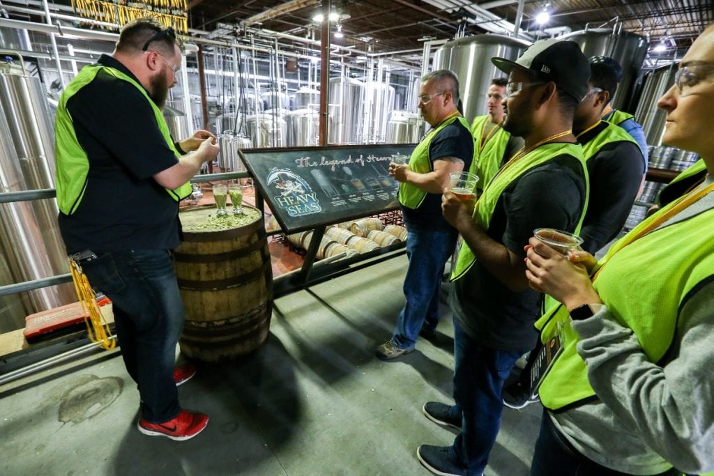 Heavy Seas Brewing Co's production area