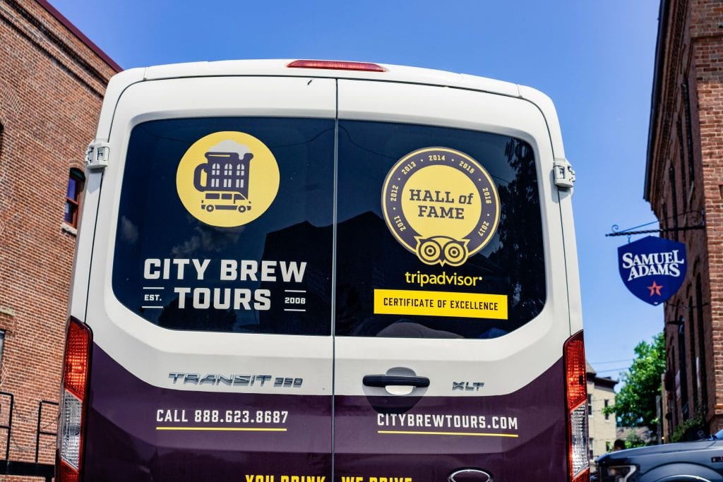 Boston Brew Tour van