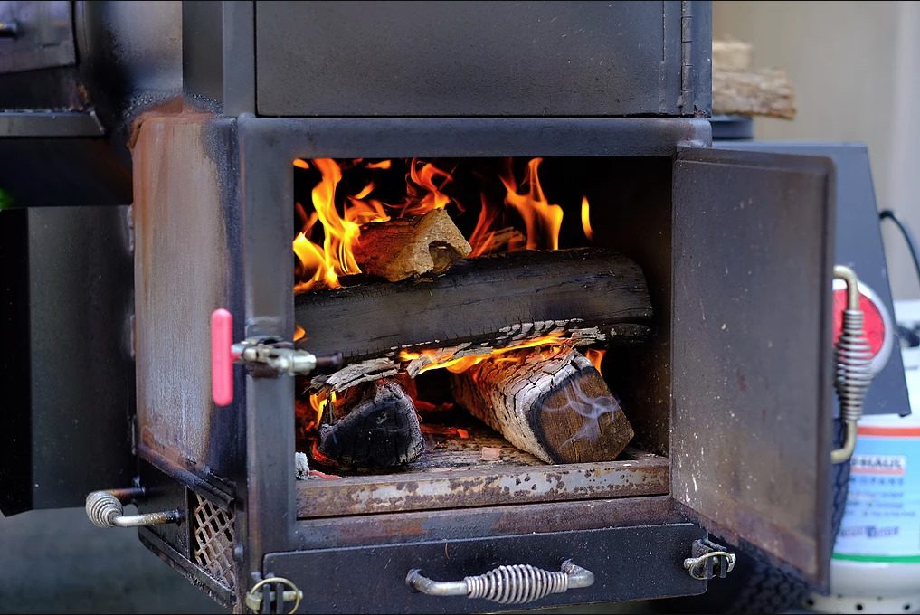 Wood fired smoker at Winter Hill