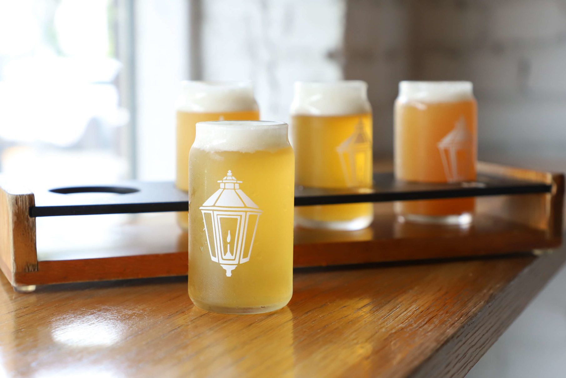 Lamplight Brewing's pints of beer