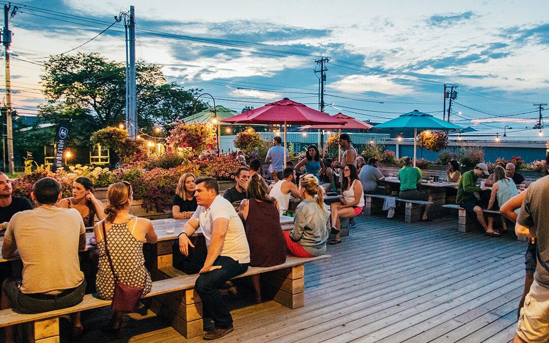 Zero Gravity Brewing's outdoor seating area