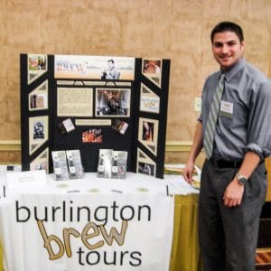 Chad promotes CBT at an expo