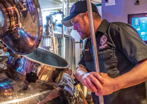 Hopfusion Guy Brewing Beer