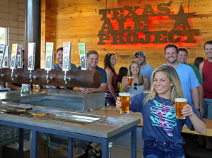 Texas Ale People around the Bar