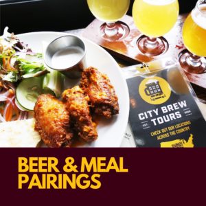 City Brew Tours beer and meal pairing