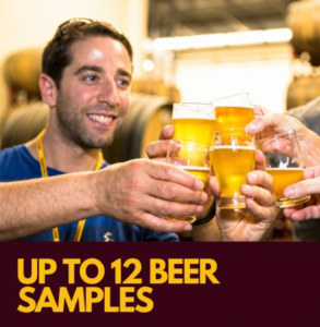 Up to 12 beer samples