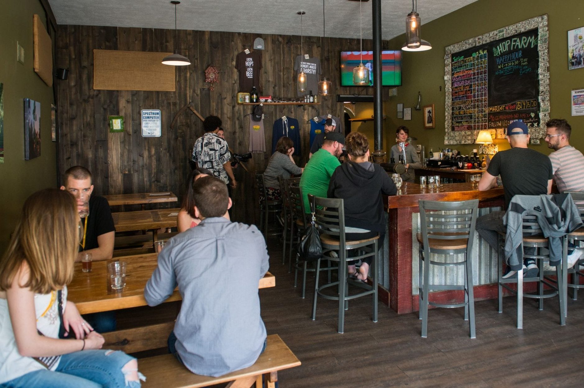 Hop Farm Brewing Company's taproom in Pittsburgh, PA
