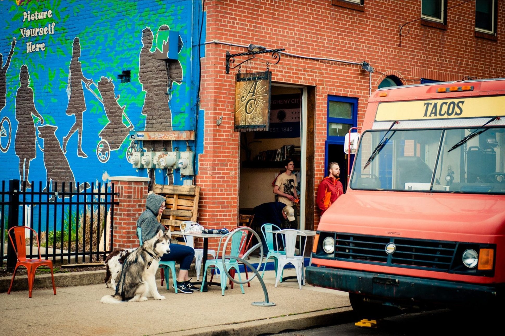 The exterior of Allegheny City Brewing Co. in Pittsburgh, PA