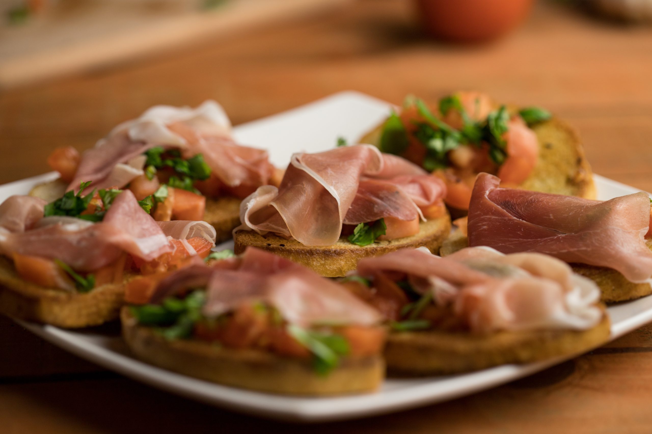 Prosciutto samples